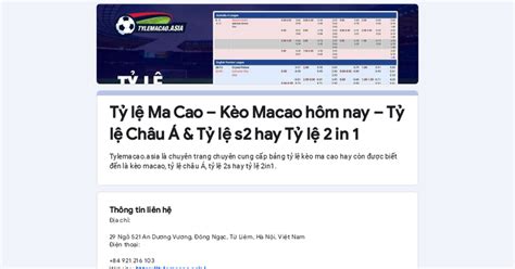 7mlive macao|Tỷ số & tỷ lệ 2 in1, Tỷ lệ châu Á Ma Cao, tỷ số bóng đá .